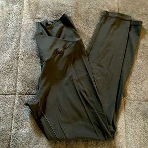 OFFLINE by aerie black cross leggings in black size Medium